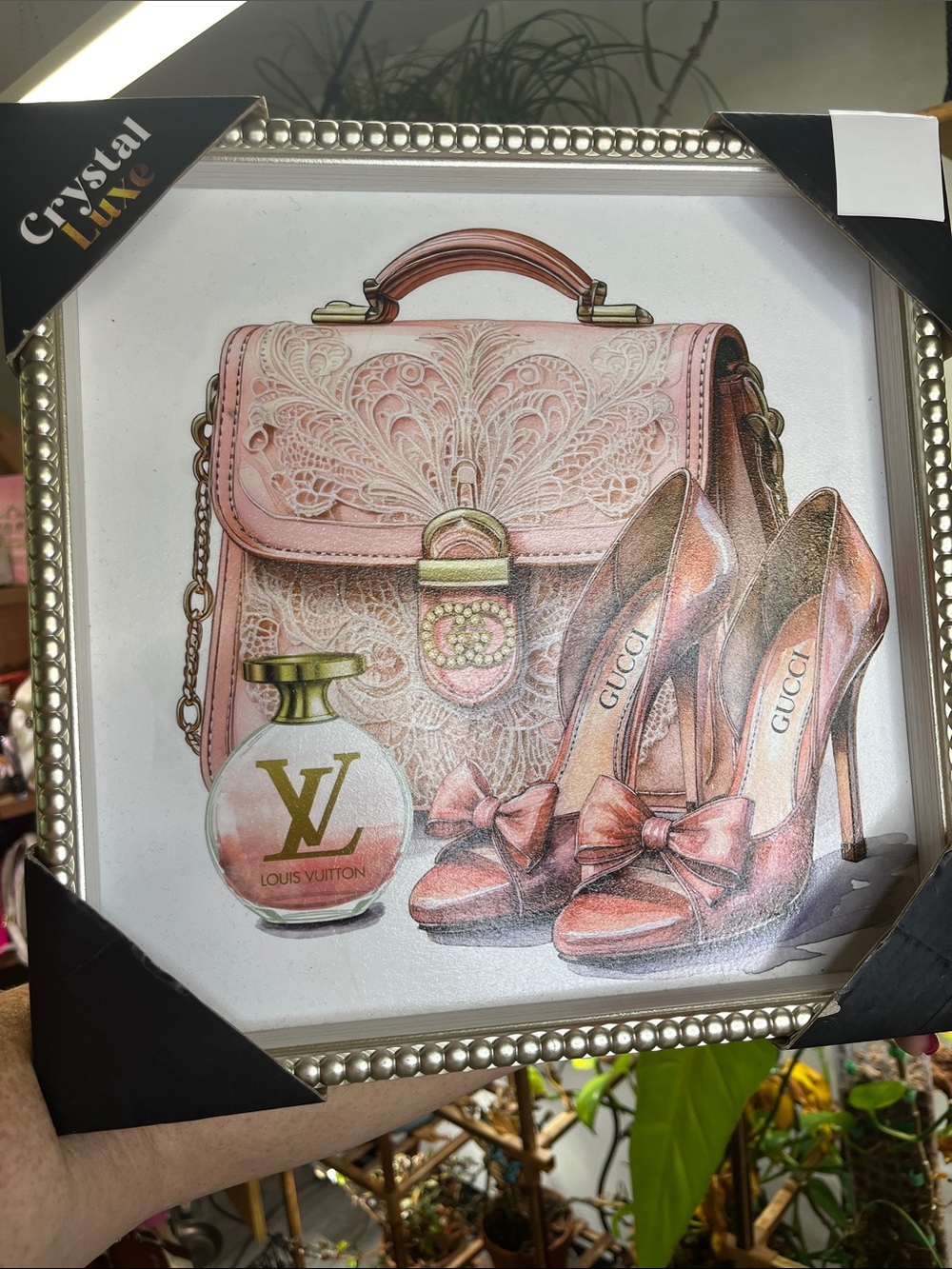 Licensed-Pink Lace Satchel Print Wall Art
